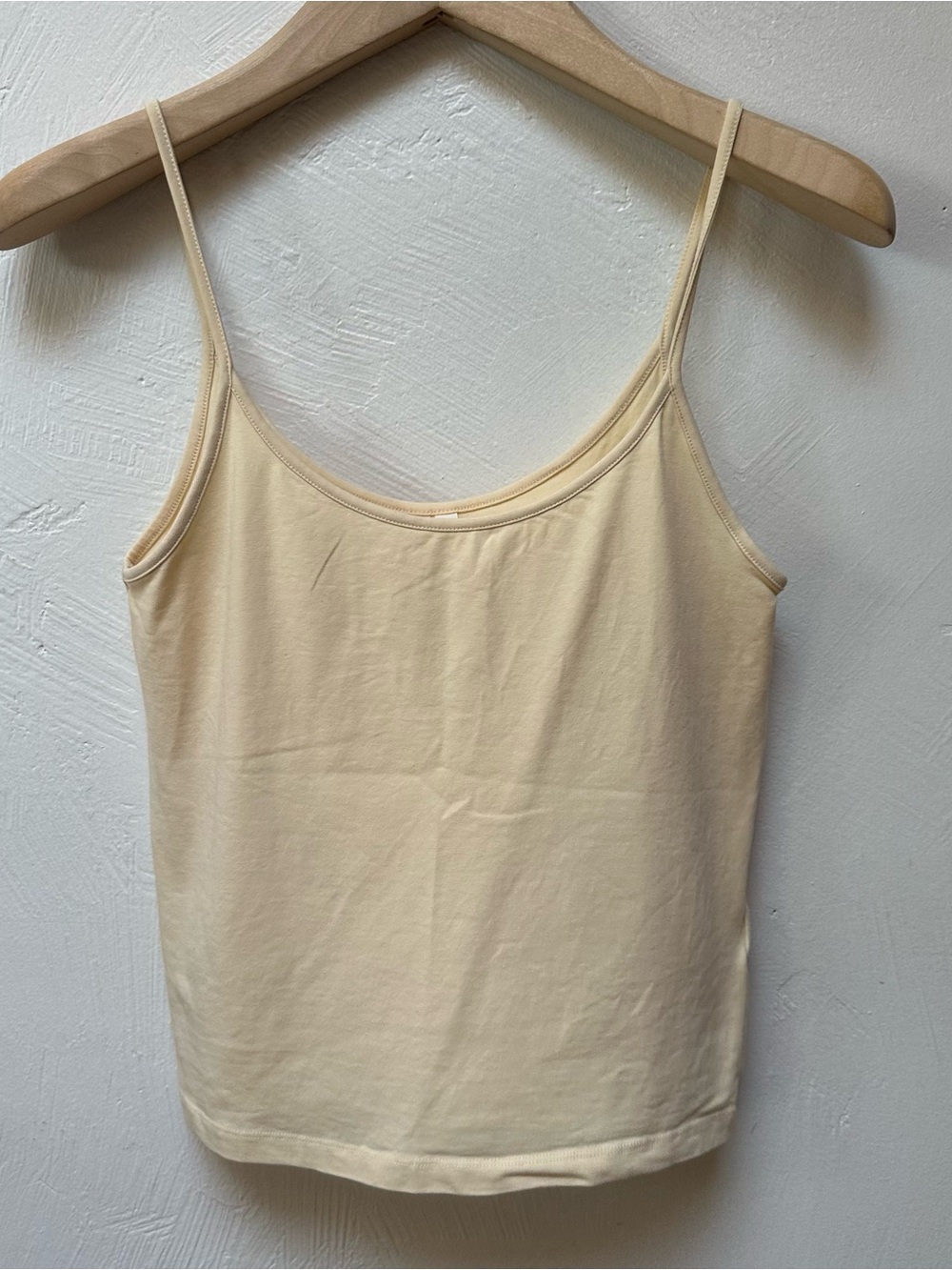 Arket Cream Spaghetti Strap Tank Top
